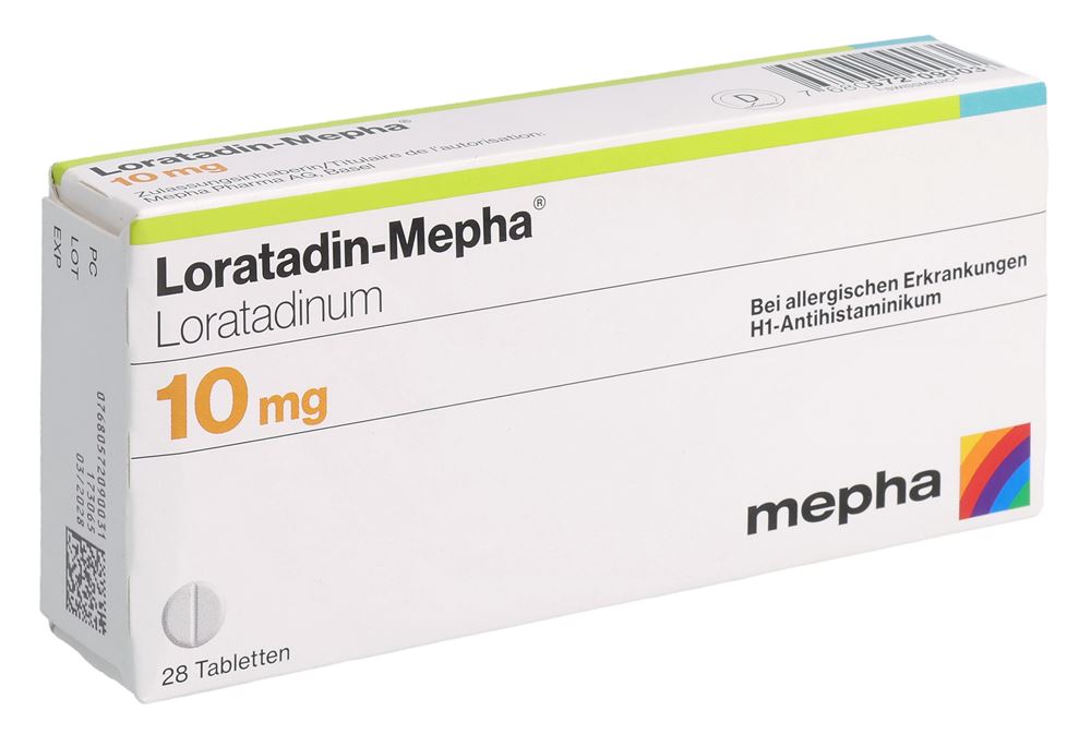 LORATADINE Mepha 10 mg, Hauptbild