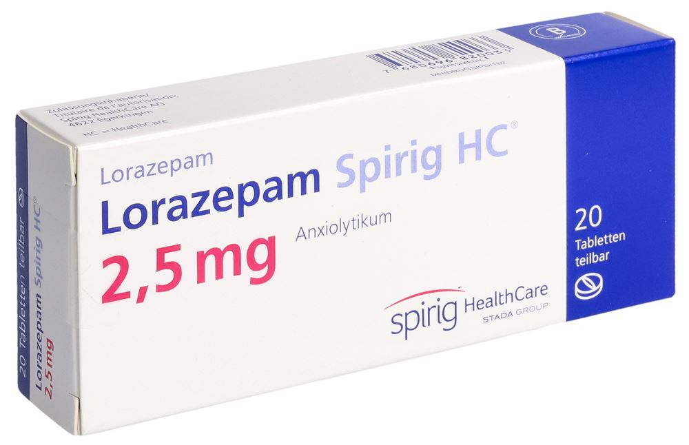 LORAZEPAM Spirig HC 2.5 mg