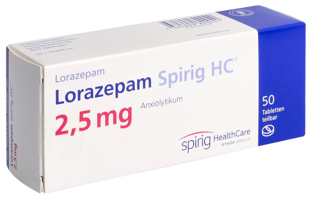 LORAZEPAM Spirig HC 2.5 mg