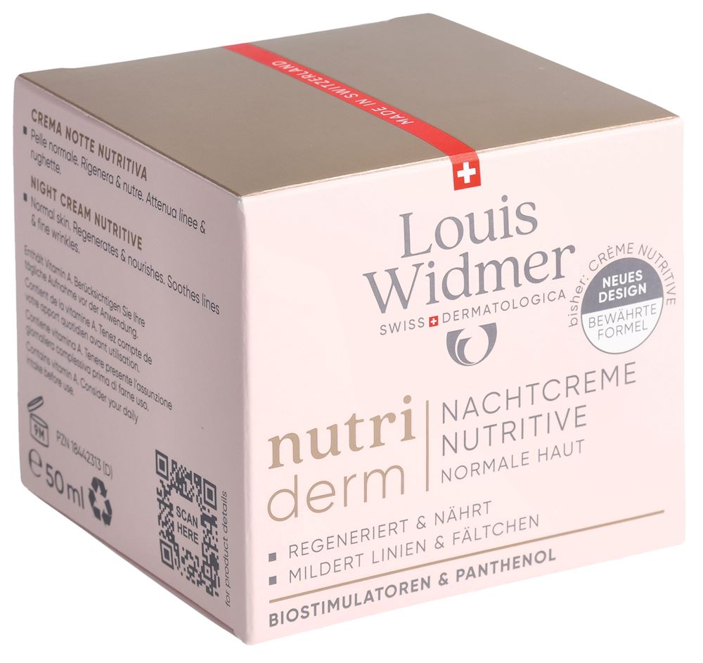 LOUIS WIDMER Nutriderm crème nuit, image principale