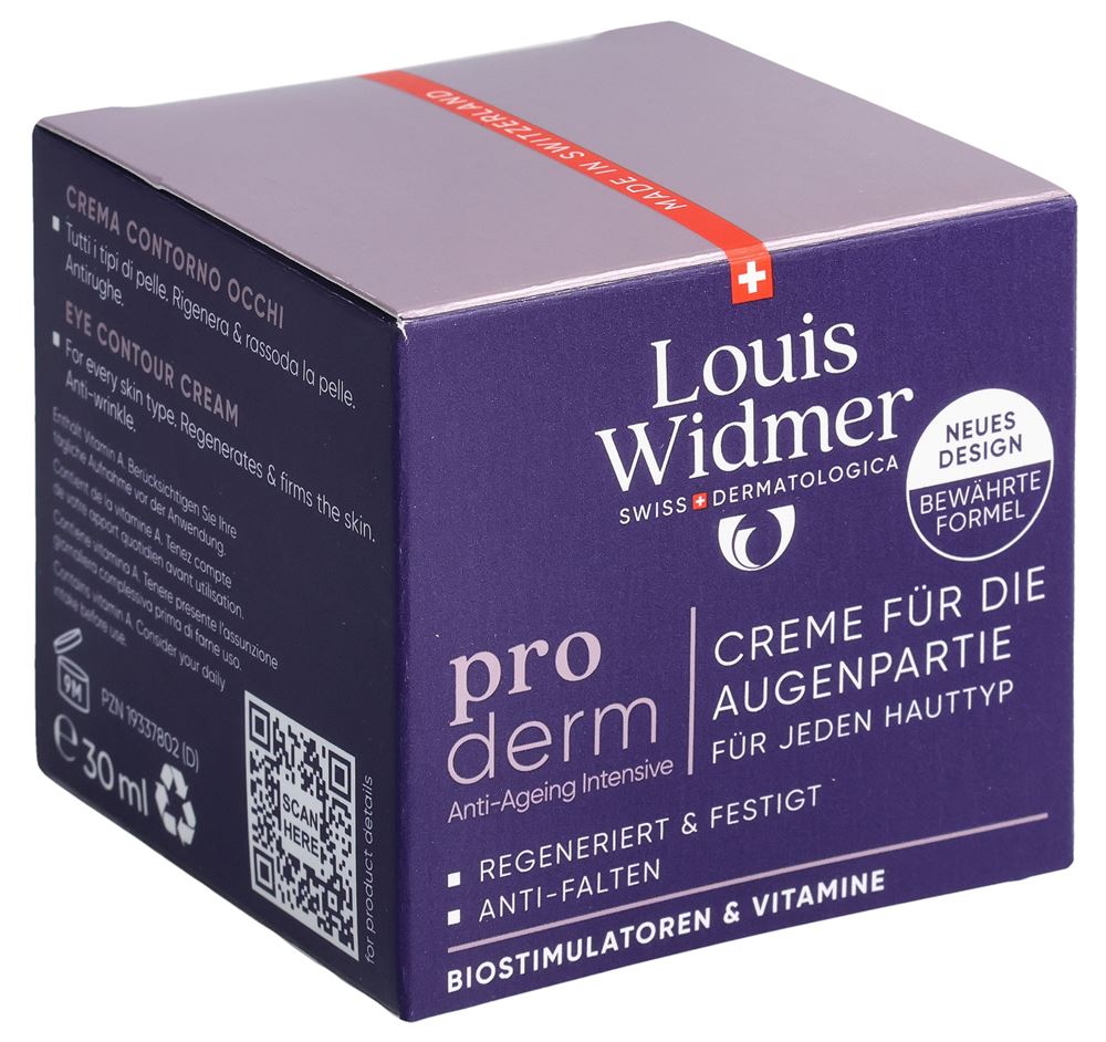 LOUIS WIDMER Proderm Creme für die Augenpartie