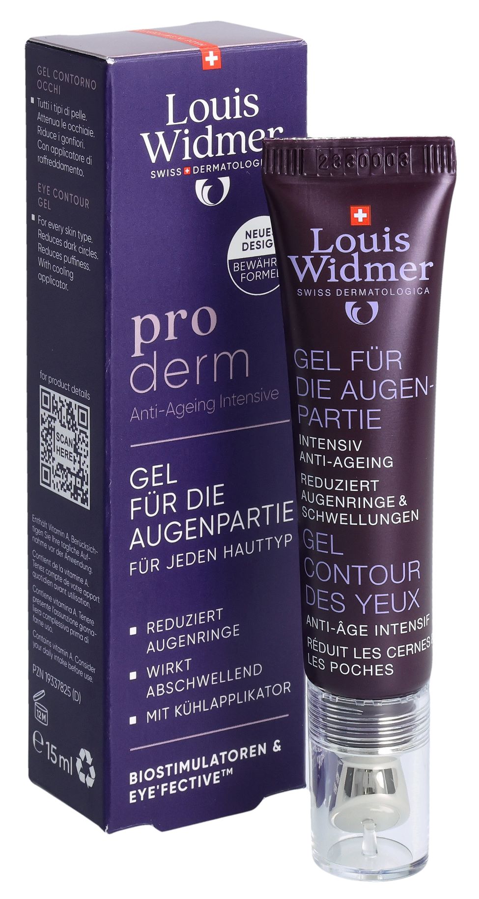 LOUIS WIDMER Proderm Gel für die Augenpartie