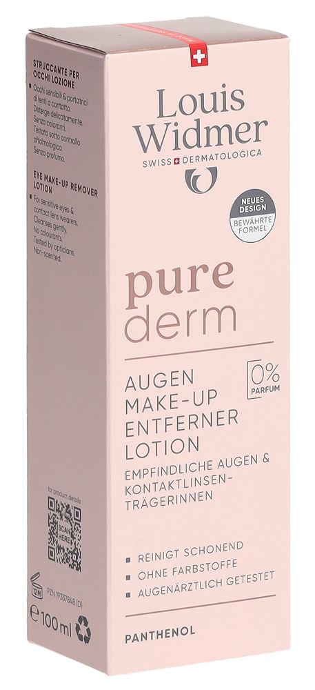 LOUIS WIDMER Purederm Augen Make-up Entferner Lotion