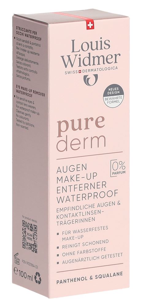 LOUIS WIDMER Purederm Augen Make-up Entferner
