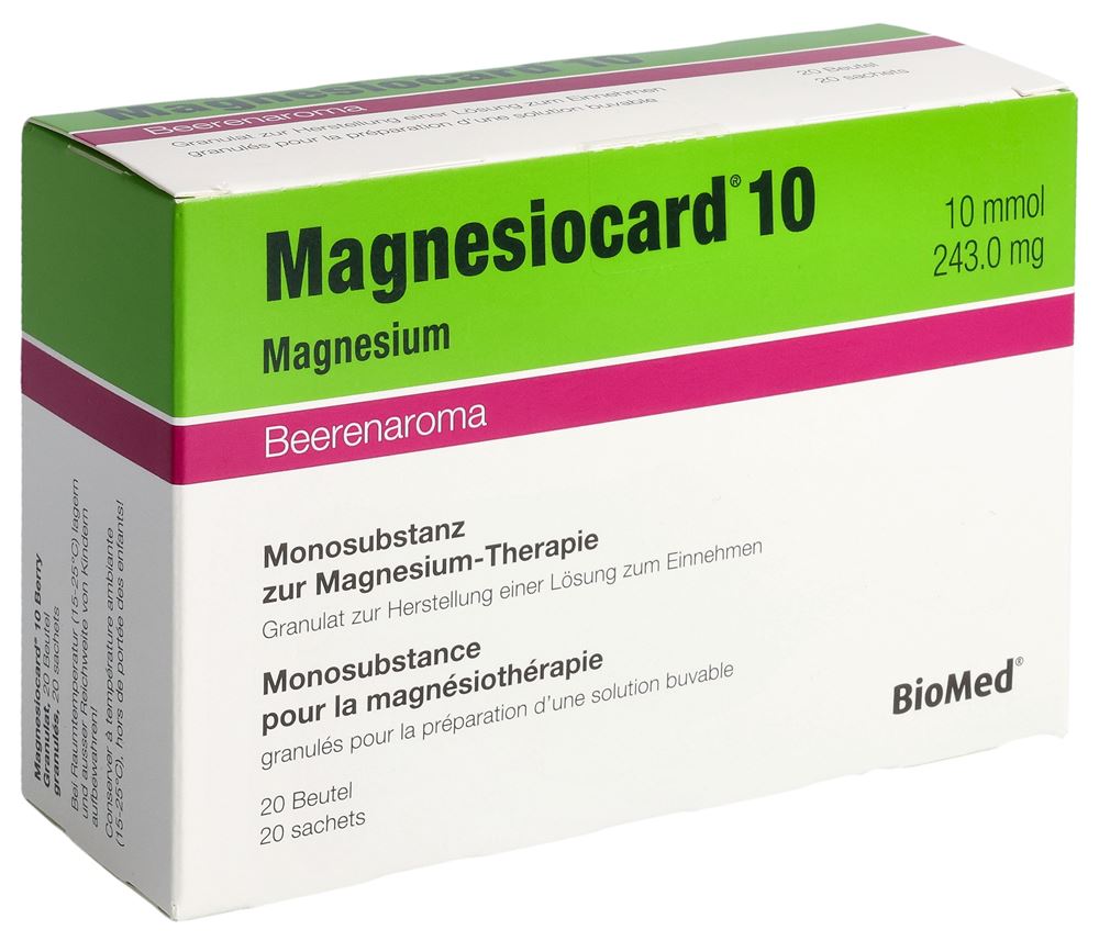 Magnesiocard gran 10 mmol baies des bois sach 20 pce, image principale
