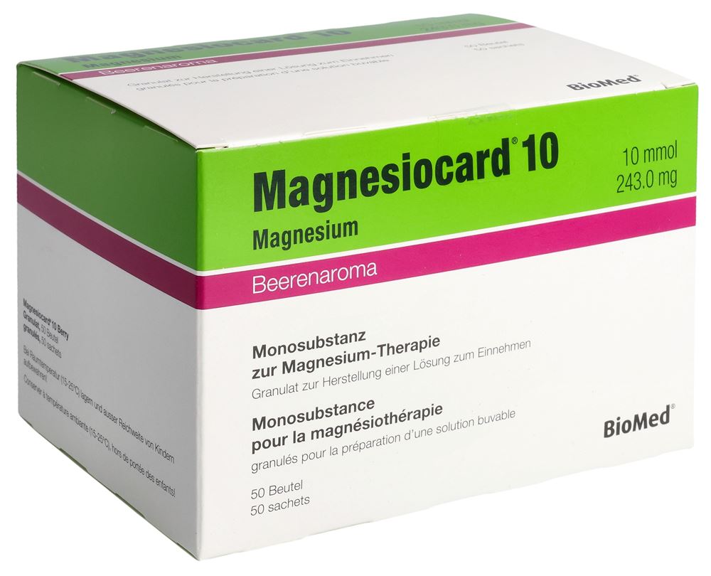 Magnesiocard Gran 10 mmol Berry Btl 50 Stk, Hauptbild