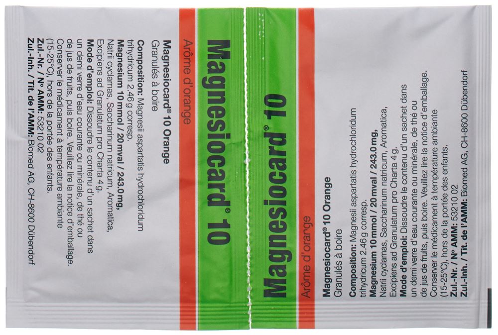Magnesiocard Gran 10 mmol Orange Btl 50 Stk, Bild 2 von 3