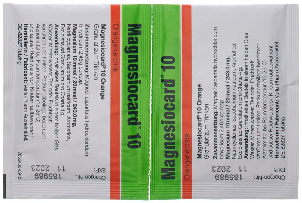 Magnesiocard gran 10 mmol orange sach 50 pce, image 3 sur 3