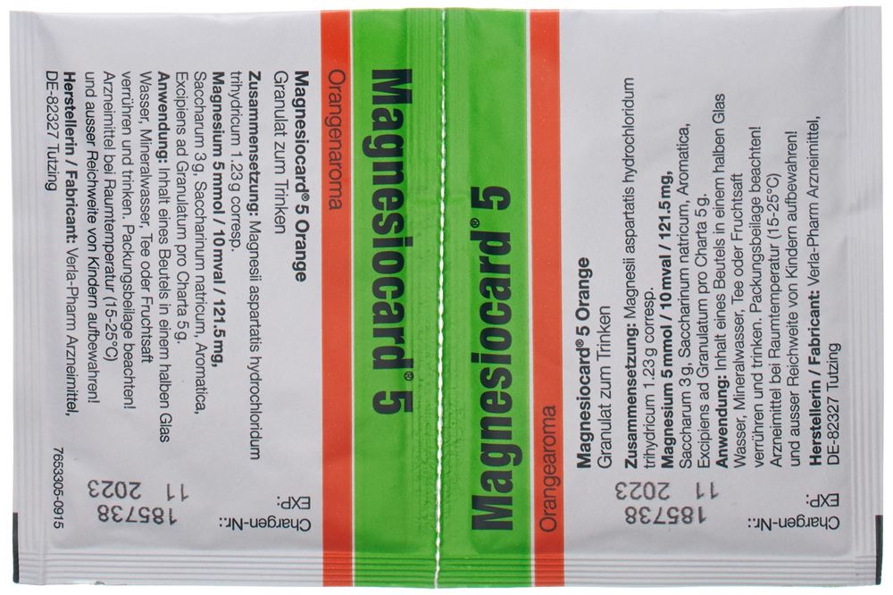 Magnesiocard Gran 5 mmol Orange Btl 50 Stk, Bild 3 von 3