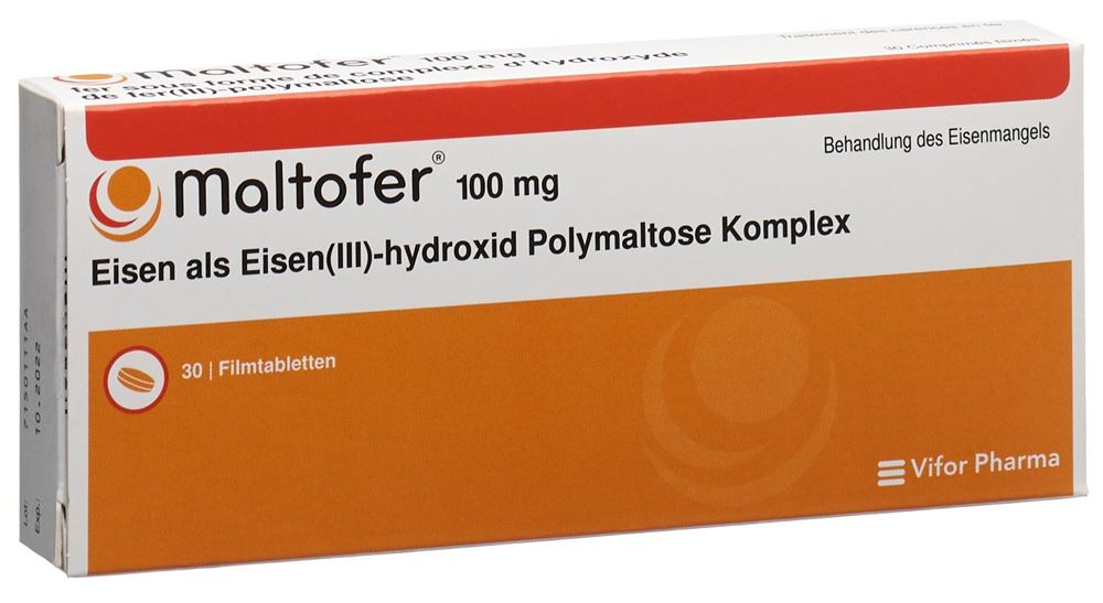 MALTOFER Filmtabl 100 mg Blist 30 Stk
