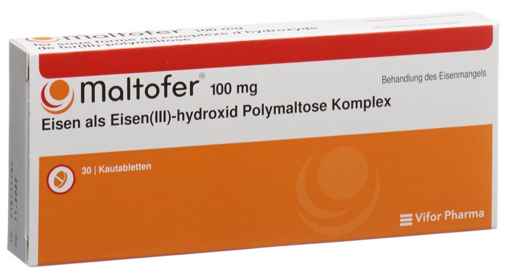 MALTOFER Kautabl 100 mg Blist 30 Stk