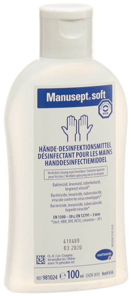 MANUSEPT soft Händedesinfektion, Hauptbild MANUSEPT soft Händedesinfektion, Hauptbild