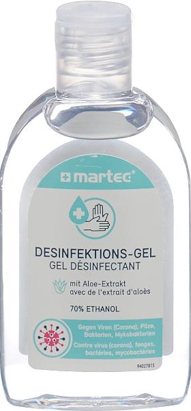 MARTEC Gel désinfectant pour mains