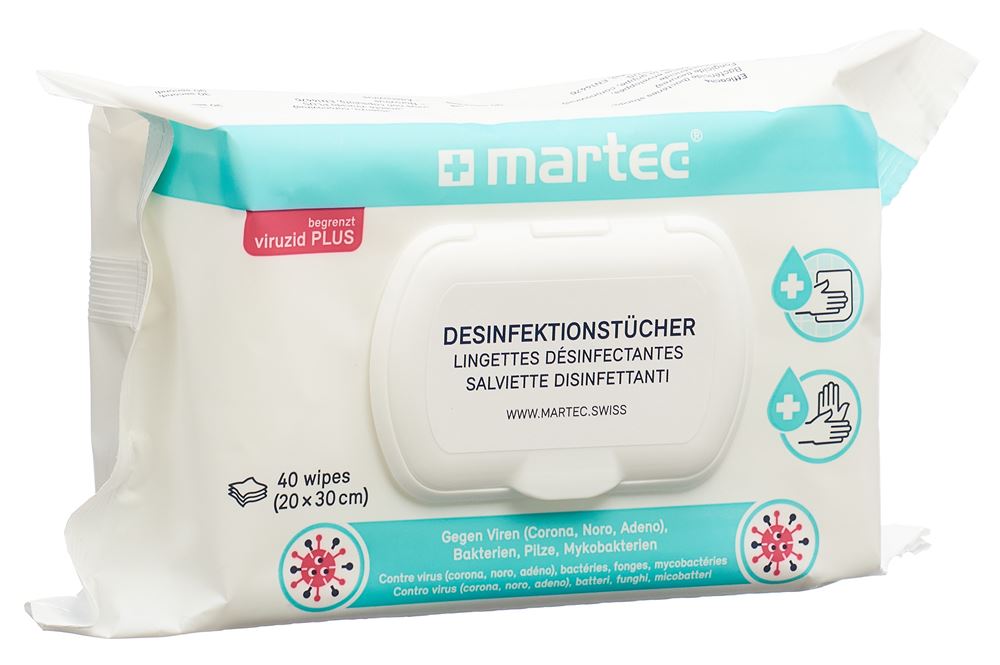 MARTEC Lingettes désinfectantes