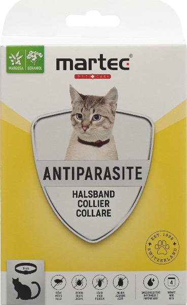 MARTEC PET CARE collier pour chats ANTIPARASITE