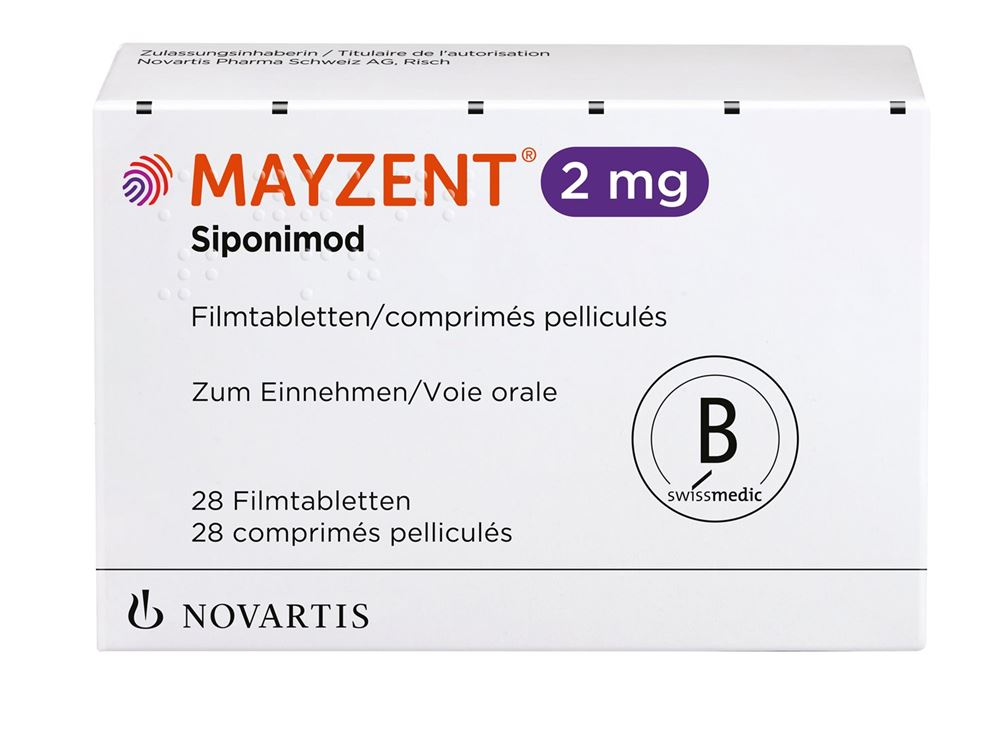 MAYZENT Filmtabl 2 mg Blist 28 Stk, Hauptbild