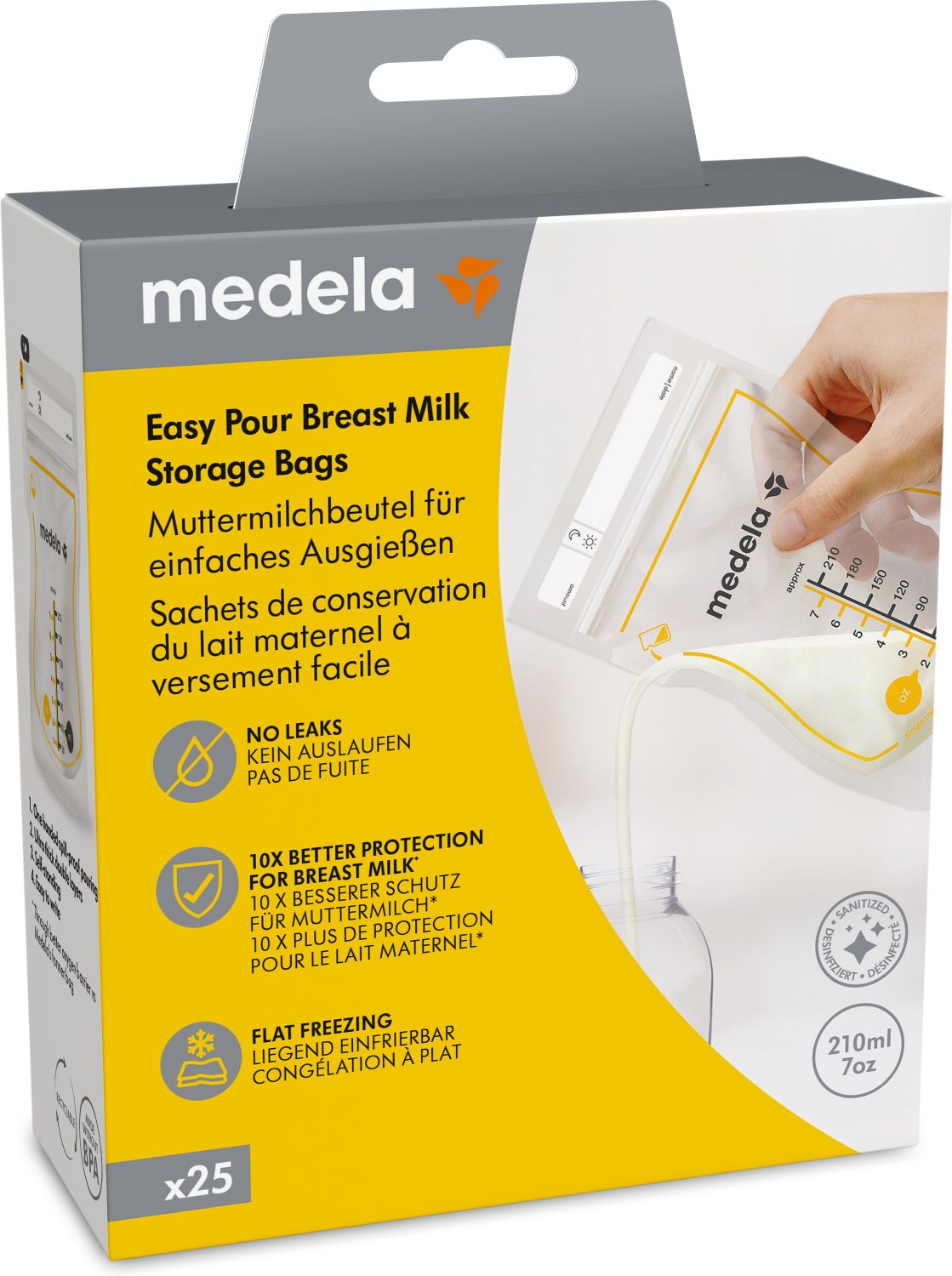 MEDELA Easy Pour sachets de conservation du lait maternel
