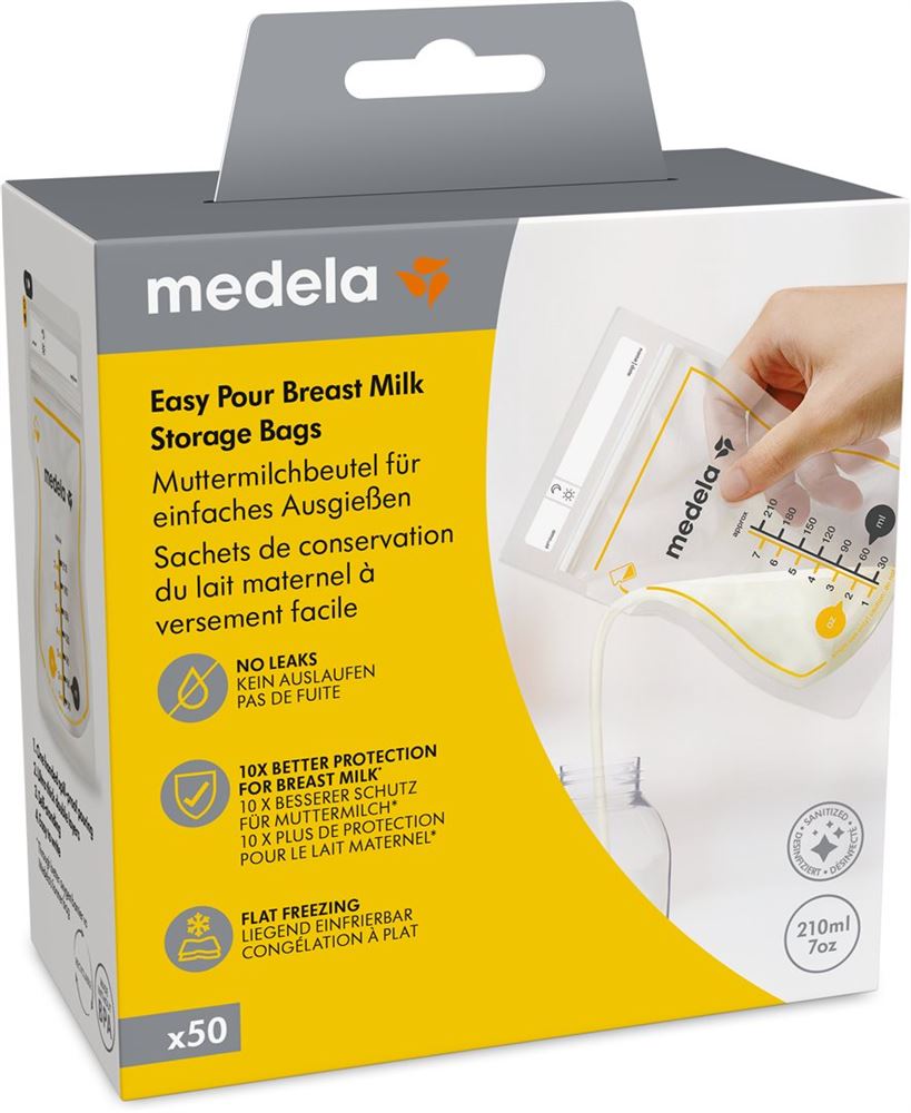 MEDELA Easy Pour sachets de conservation du lait maternel