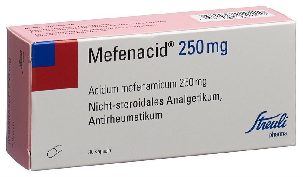 MEFENACIDE Kaps 250 mg Blist 30 Stk, Hauptbild