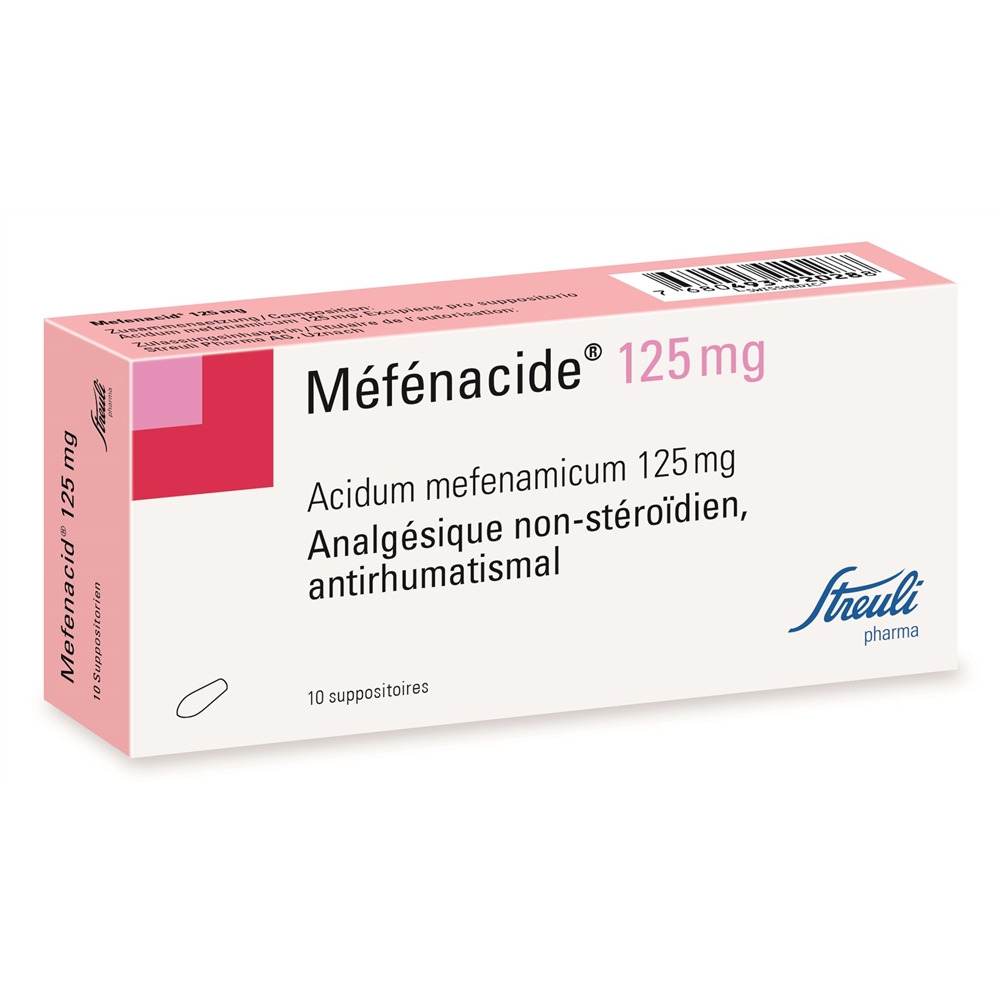 MEFENACIDE supp 125 mg blist 10 pce, image 2 sur 2