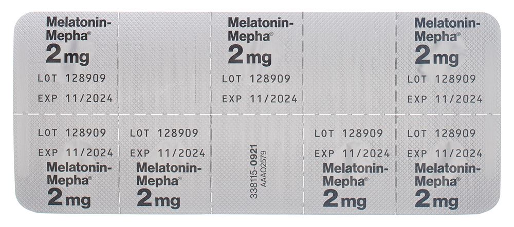 MELATONINE Mepha 2 mg, image 3 sur 3