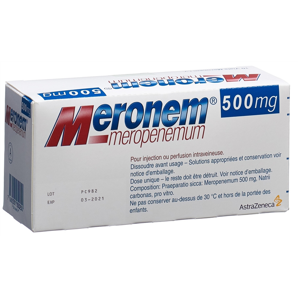 Meronem i.v. 500 mg, image 2 sur 2