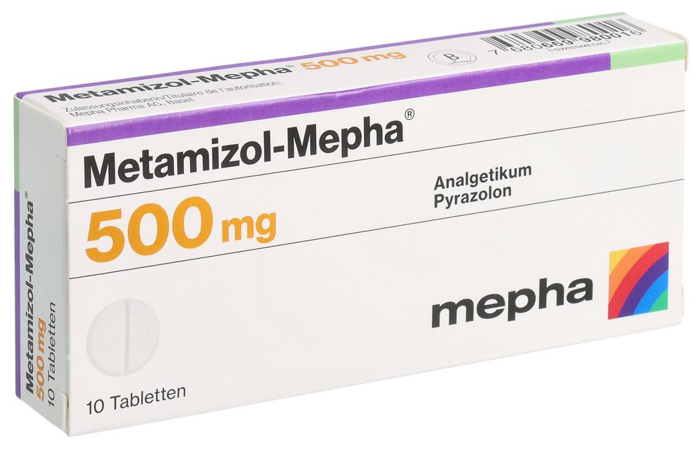 METAMIZOLE Mepha 500 mg, image principale