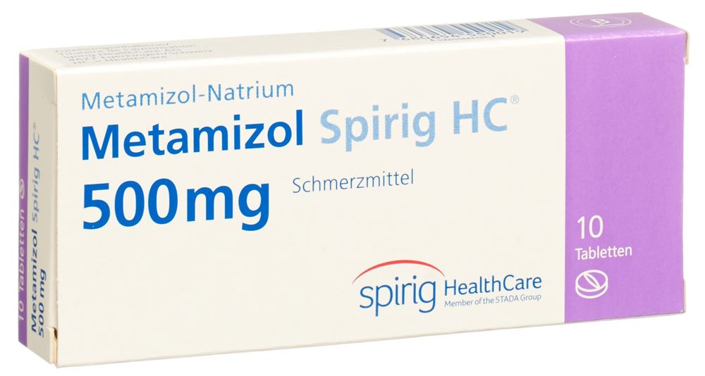 METAMIZOLE Spirig HC 500 mg, Hauptbild