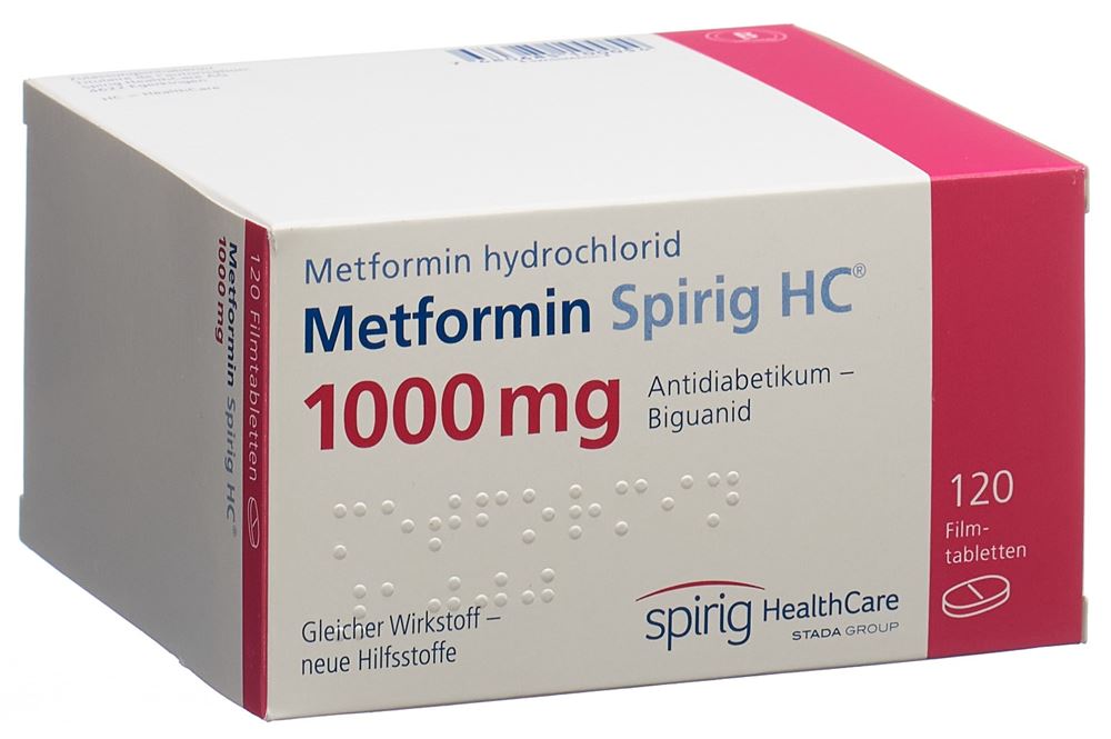 METFORMINE Spirig HC 1000 mg, Hauptbild