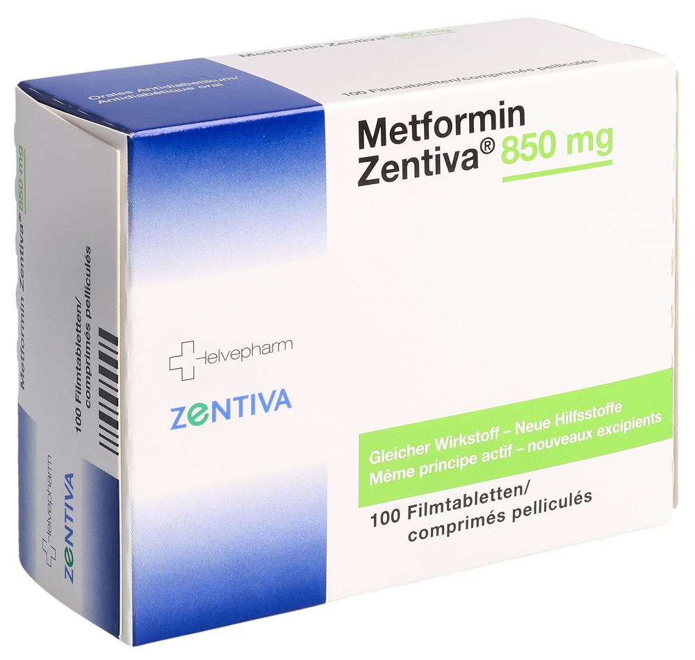 METFORMINE Zentiva 850 mg, image principale