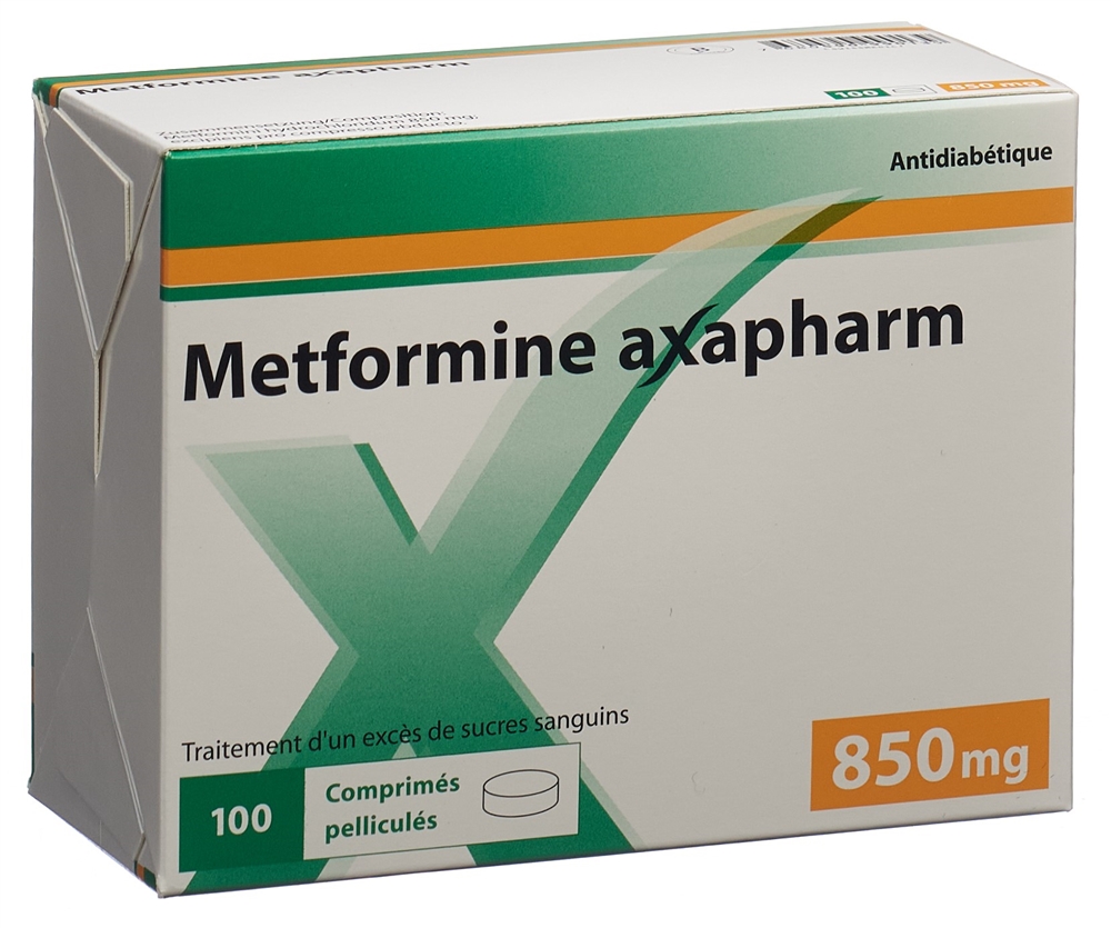 METFORMINE Axapharm 850 mg, image 2 sur 2