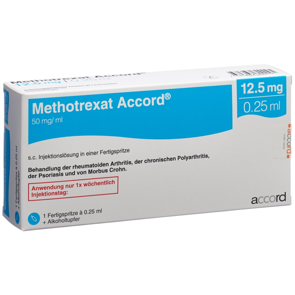 METHOTREXATE Accord 12.5 mg/0.25ml, Hauptbild