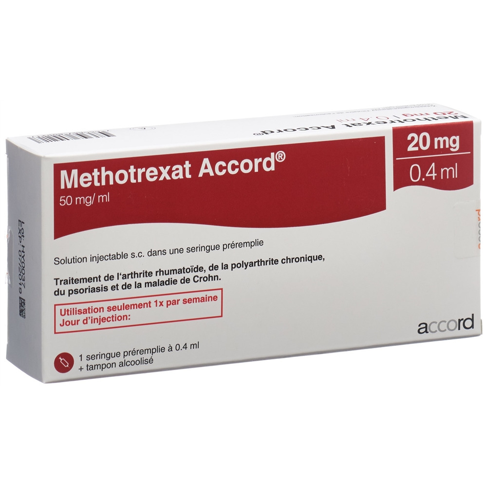 METHOTREXATE Accord 20 mg/0.4ml, Bild 2 von 2