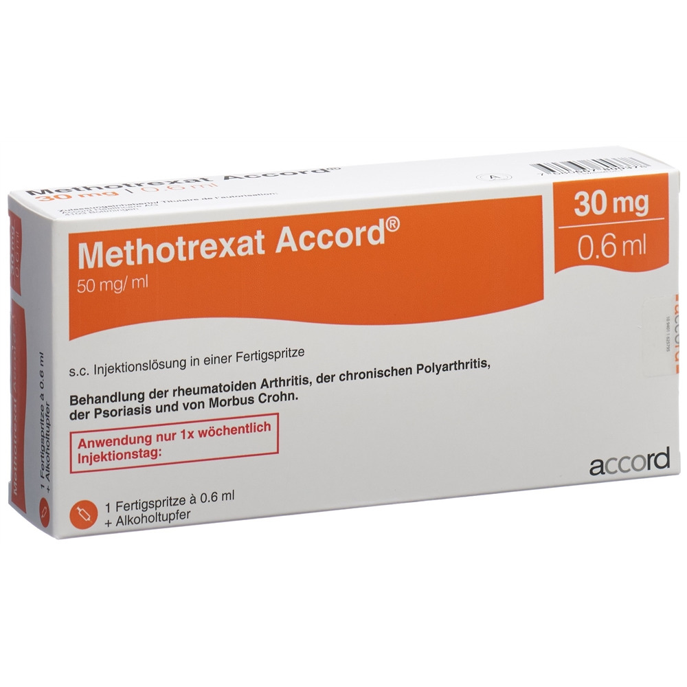 METHOTREXATE Accord 30 mg/0.6ml, Hauptbild