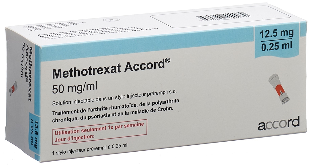 METHOTREXATE Accord 12.5 mg/0.25ml, image 2 sur 2