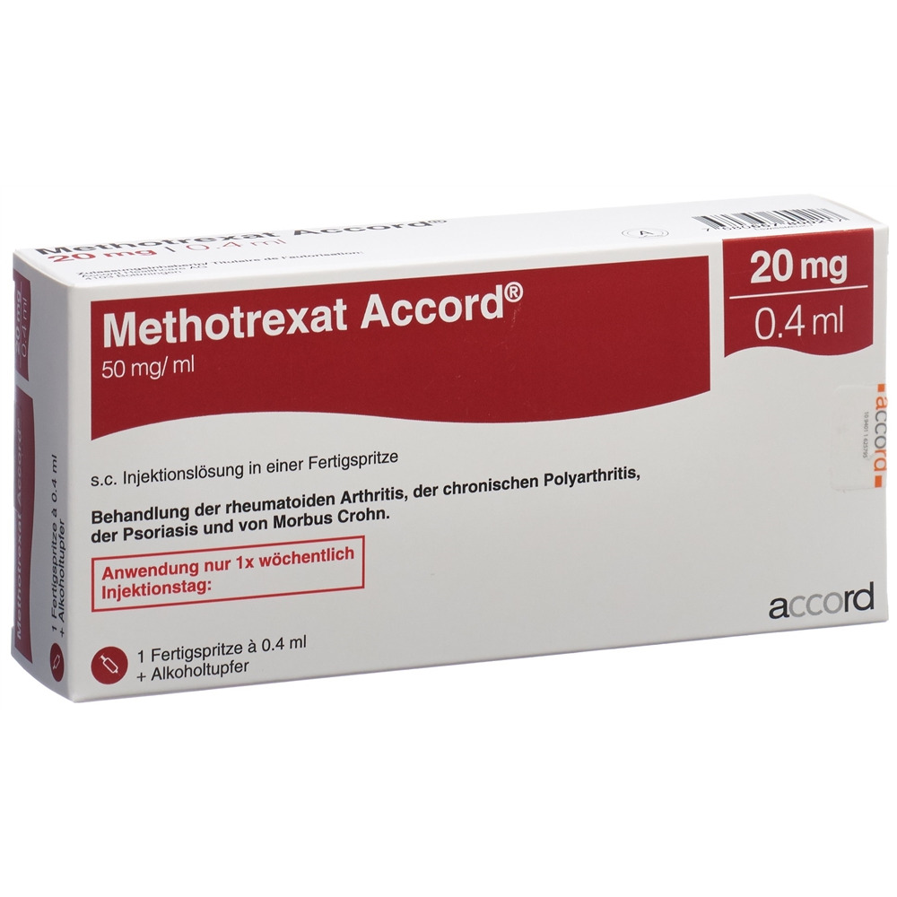 METHOTREXATE Accord 20 mg/0.4ml, image principale