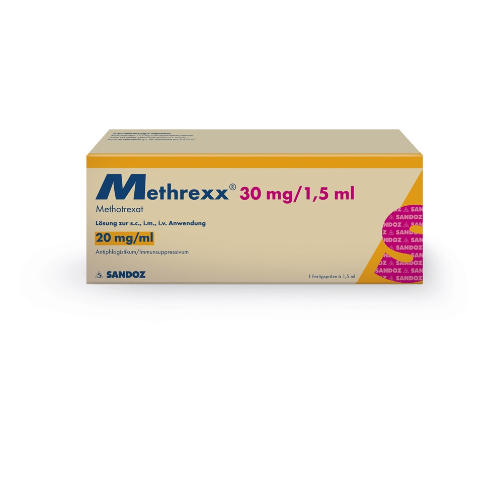 METHREXX Inj Lös 30 mg/1.5ml Fertspr 1.5 ml, Hauptbild