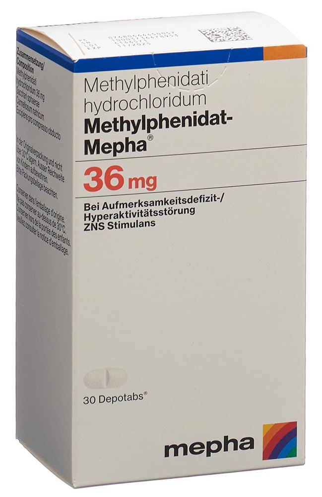 METHYLPHENIDATE Mepha 36 mg