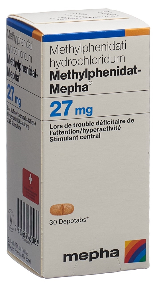 METHYLPHENIDATE Mepha 27 mg, Bild 2 von 2