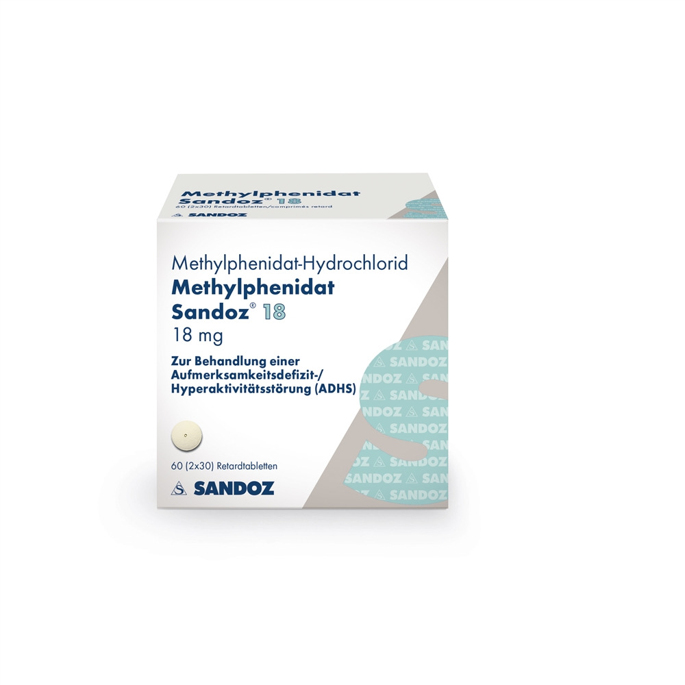 METHYLPHENIDATE Sandoz 18 mg, Hauptbild