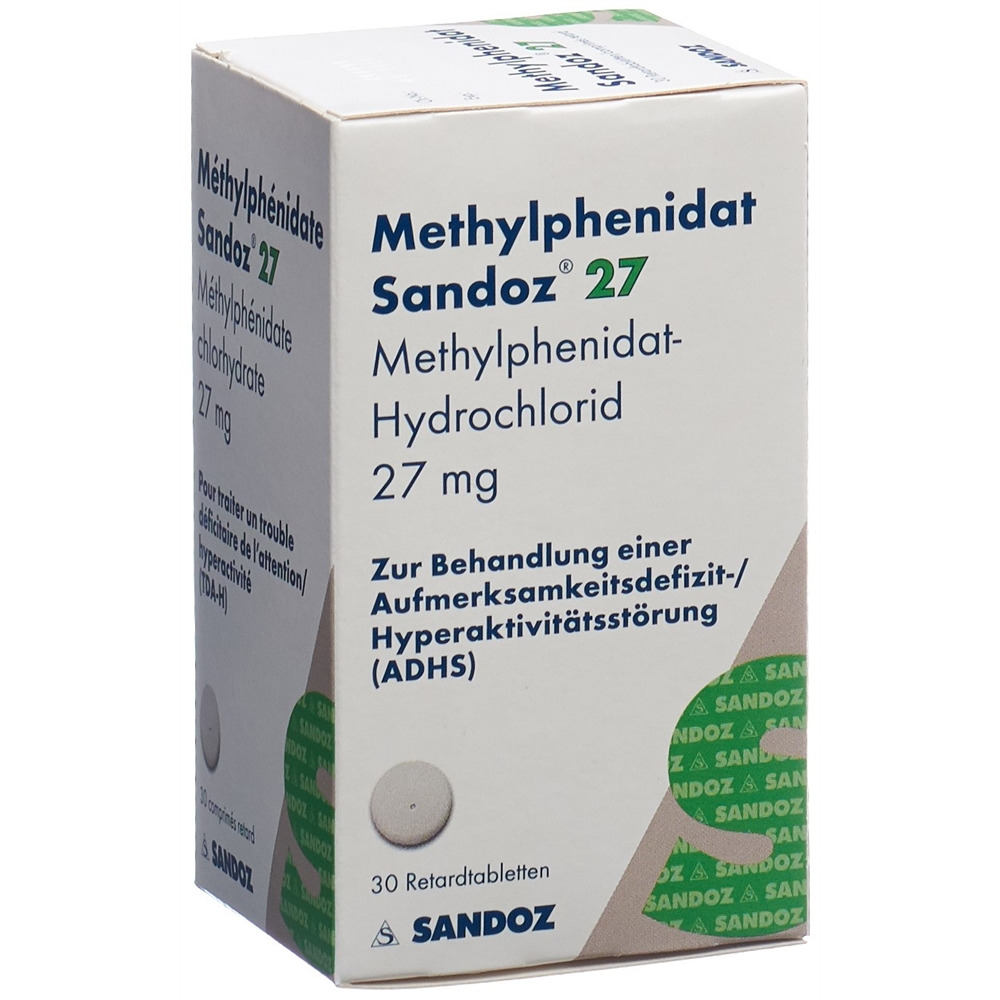 METHYLPHENIDATE Sandoz 27 mg, Hauptbild