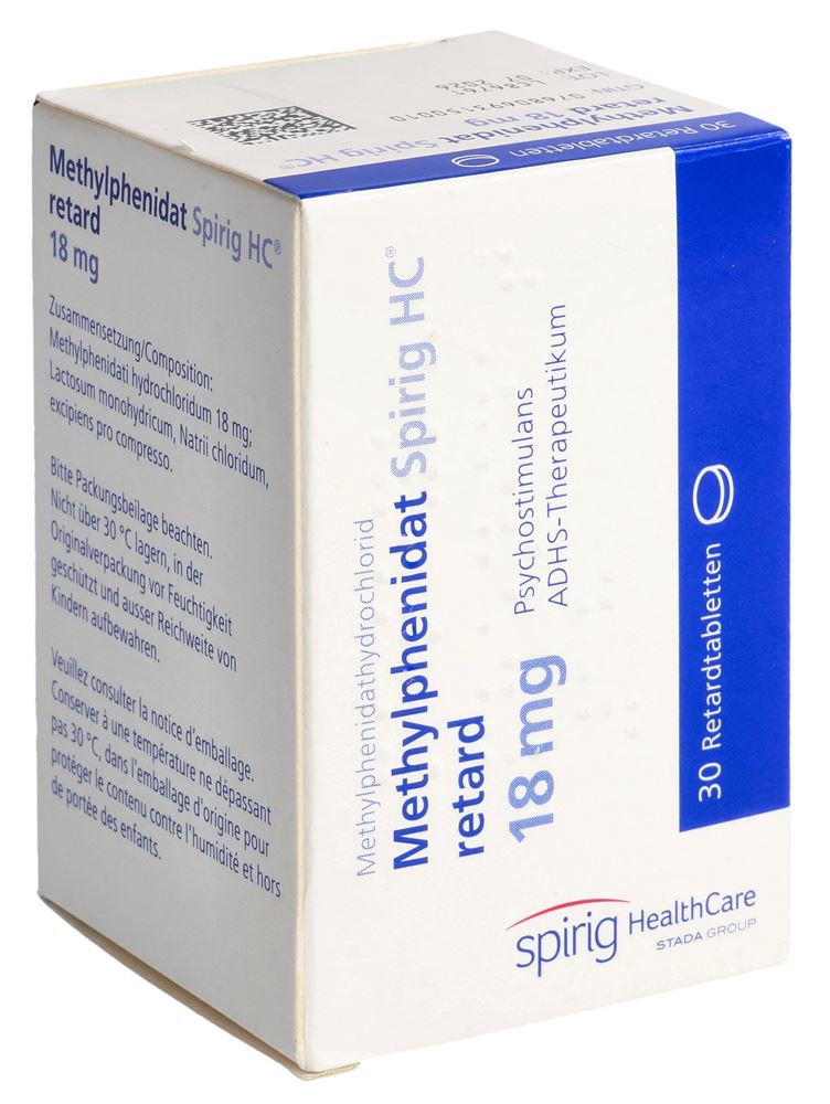 METHYLPHENIDATE Spirig HC 18 mg, Hauptbild
