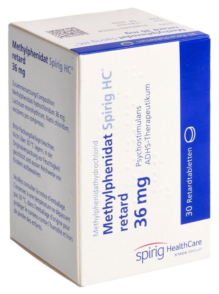METHYLPHENIDATE Spirig HC 36 mg, Hauptbild