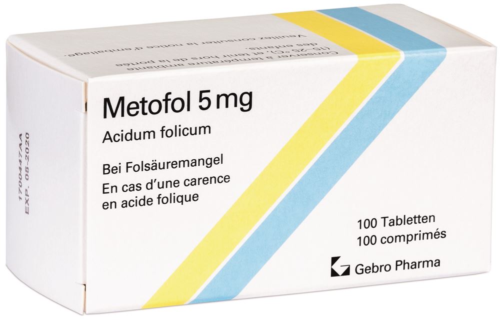 METOFOL Tabl 5 mg Blist 100 Stk, Hauptbild METOFOL Tabl 5 mg Blist 100 Stk, Hauptbild