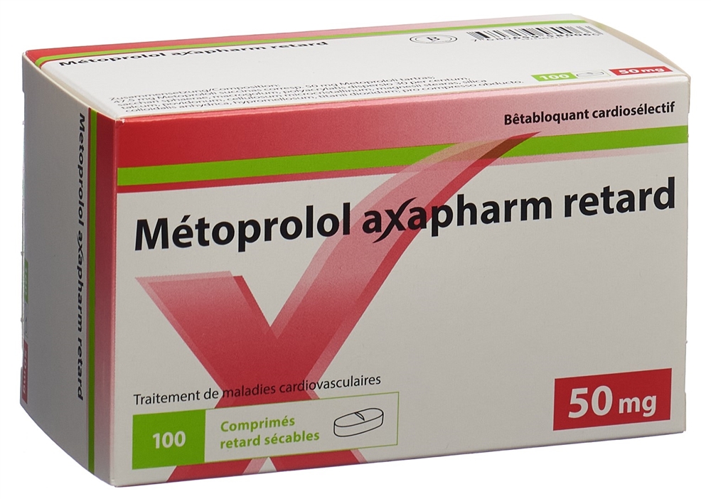 METOPROLOL Axapharm 50 mg, image 2 sur 2