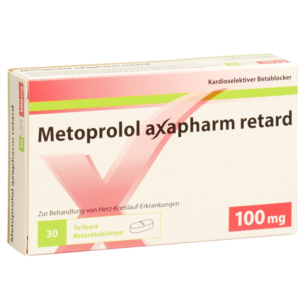 METOPROLOL Axapharm 100 mg, Hauptbild
