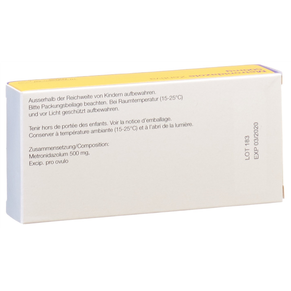 METRONIDAZOLE Zentiva 500 mg, Bild 2 von 2