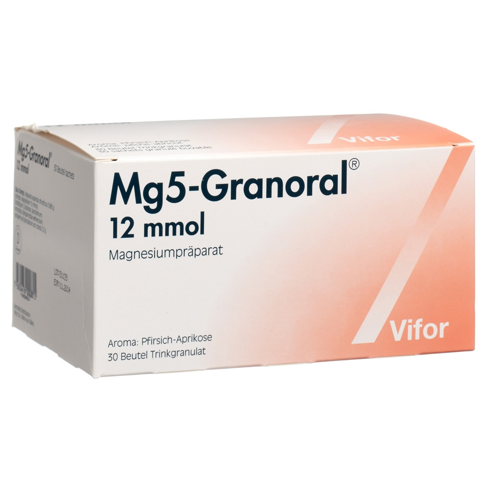 MG5-GRANORAL gran 12 mmol pêche-abricot sach 30 pce, image 2 sur 5