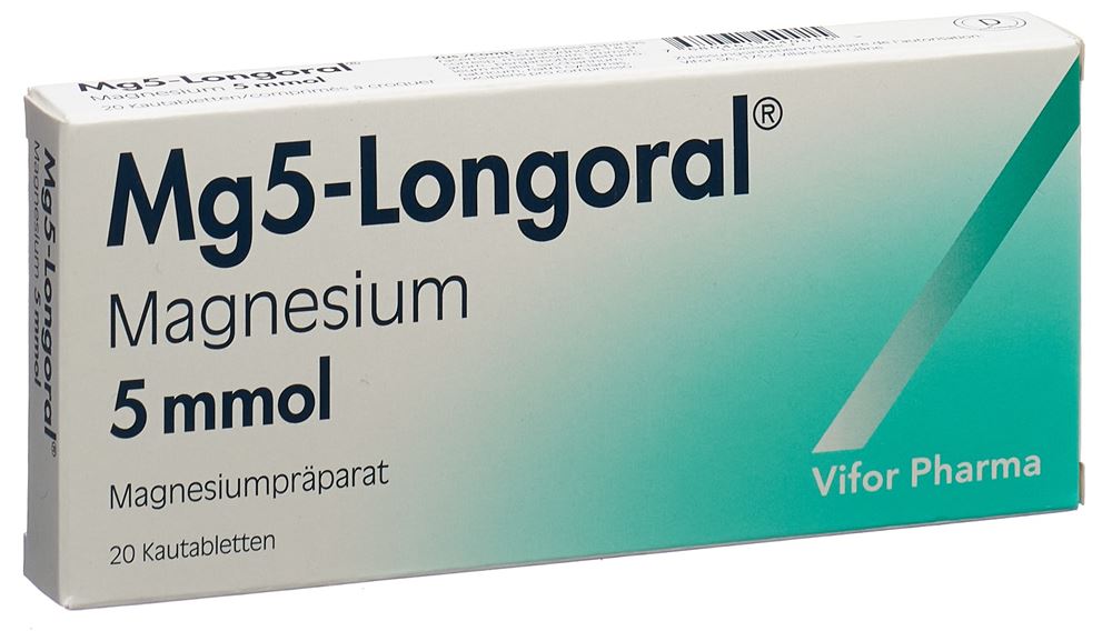 MG5-LONGORAL cpr croquer 5 mmol blist 20 pce, image principale