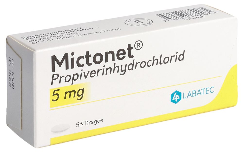 MICTONET Drag 5 mg Blist 56 Stk, Hauptbild